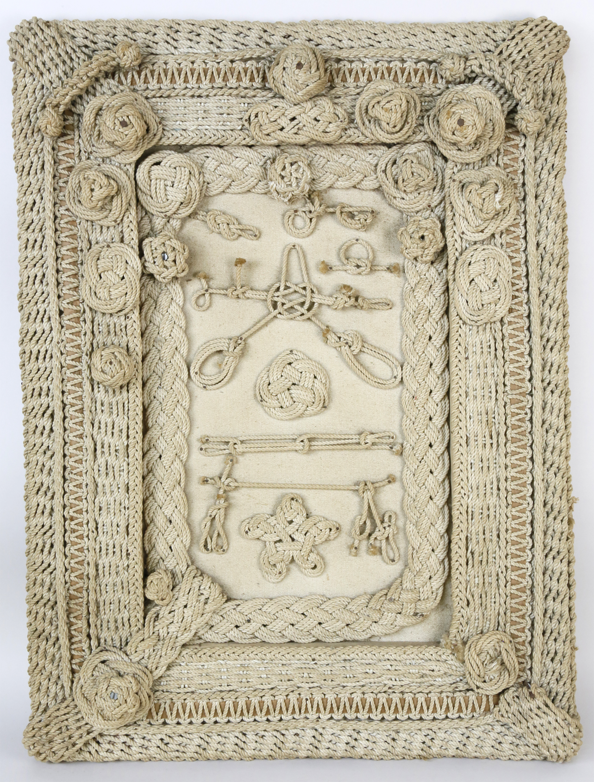 Vintage 1940s World War II U.S. Navy Sailor Made Folk Art Nautical