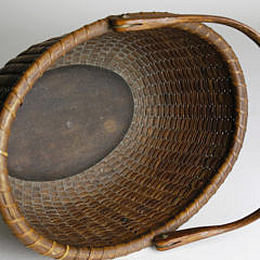 Small Oval Swing Handle Nantucket Basket, circa 1910