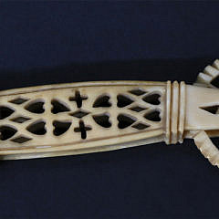 Diminutive Antique Whale Ivory Pie Crimper, circa 1850