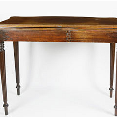 American Federal Inlaid Mahogany Games Table, circa 1800