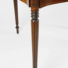 American Federal Inlaid Mahogany Games Table, circa 1800