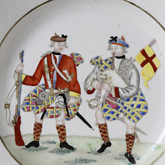 Chinese Porcelain Scotchman Plate