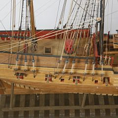 Cased Model of the British Frigate H.M.S. Cormorant