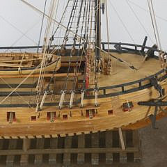 Cased Model of the British Frigate H.M.S. Cormorant