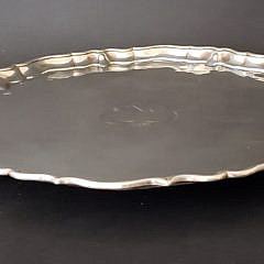 English Sterling Silver Salver, London, 1737