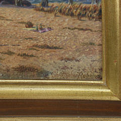 Christopher Robbins Oil on Canvas “Brant Point Sailing Under Clearing Skies”
