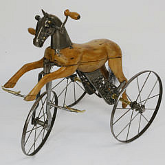 English Hobby Horse Tricycle, Late 19th Century