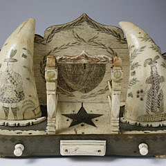 83-4823Whalebone Hutch with Pair of Scottish Whale Teeth A_MG_4640