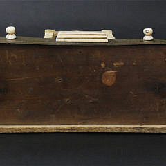 Antique Whalebone, Baleen and Scrimshaw Whale Teeth Watch Hutch, circa 1840