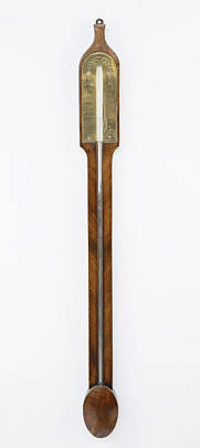 85-4208 Inlaid Mahogany Stick Barometer A_MG_2353