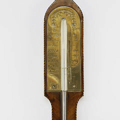 Regency Inlaid Mahogany Stick Barometer, 1st quarter of the 19th Century