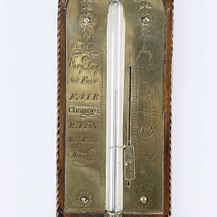 Regency Inlaid Mahogany Stick Barometer, 1st quarter of the 19th Century