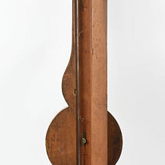 George III Inlaid Mahogany Wheel Barometer, circa 1800-1810