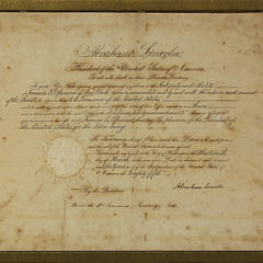 9-4990 Abraham Lincoln Signed Document A_MG_2911