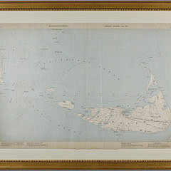 95-2674 Framed Map of Nantucket A _MG_4414