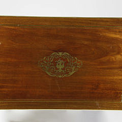 Louis XVI Style Brass Inlaid Mahogany Games Table, 19th Century