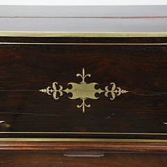 Regency Gentleman’s Rosewood Writing Box on Custom Stand, circa 1830