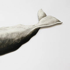 Sunny B. Wood Contemporary Whale Plaque