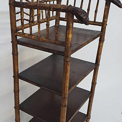 19th Century Four Tier Bamboo Etagere