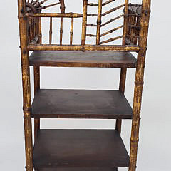 19th Century Four Tier Bamboo Etagere