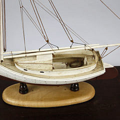 Fine Mark Sutherland Hand Crafted Nantucket Catboat “Wonoma”