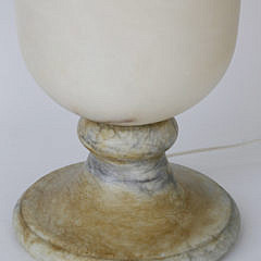 Vintage Fluted Alabaster Lamp