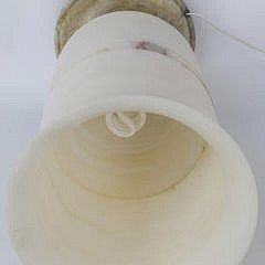 Vintage Fluted Alabaster Lamp