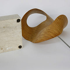 Modern Tiger Maple Free Form Carving