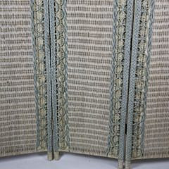 Folding Three Panel Wicker Room Divider