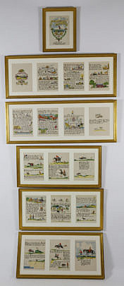 185-4621 Six Framed Tony Sarg Book Plates A_MG_5453