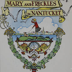 Set of Six Framed Tony Sarg’s “Mary and Freckles in Nantucket” Color Illustrated Book Plates