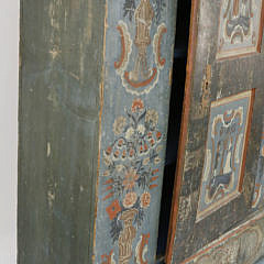 Gustavian Scandinavian Hand Decorated Armoire, early 19th Century