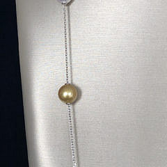 Fine 9mm-11mm South Sea and Akoya Cultured Pearl Necklace