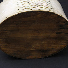 Antique Whalebone and Wood Ditty Box, circa 1850