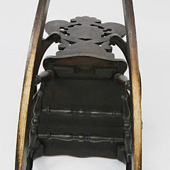 Antique Carved Solid Oak Rocking Chair, circa 1910