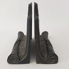 Pair of Art Metal Construction Company Bronze Book Form Bookends