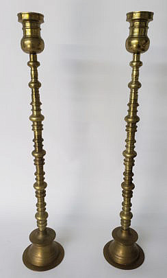 2509-955 Oversized Brass Candle Sticks A