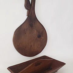 2518-955 Antique Cutting Board and Tray A