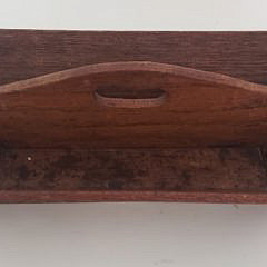Antique Folk Art Figural Swan Carved Cutting Board and Cutlery Tray