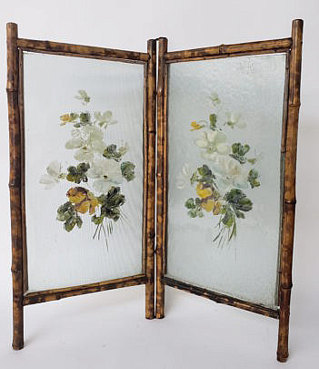 2528-955 Bamboo Folding Screen A