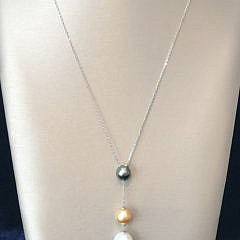 Fine 10mm-13mm South Sea Pearl Graduated Drop Pearl Necklace