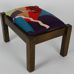 Mission Style Mixed Woods Foot Stool