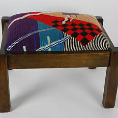 Mission Style Mixed Woods Foot Stool