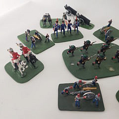 Large Group of Vintage Hand Painted Lead Toy Soldiers