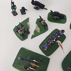 Large Group of Vintage Hand Painted Lead Toy Soldiers