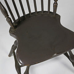 Pair of Antique New England Fan-back Windsor Side Chairs, circa 1800