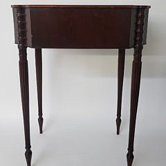 Early 20th Century Bench Made Mahogany Sheraton 2 Drawer Work Stand