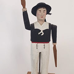 Albert Ottison Hand Carved and Painted Nantucket Whirligig, circa 1995