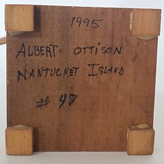 Albert Ottison Hand Carved and Painted Nantucket Whirligig, circa 1995