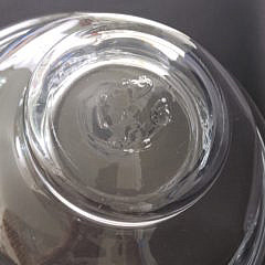 Vintage Monumental Simon Pearce Clear Crystal Center Piece Bowl